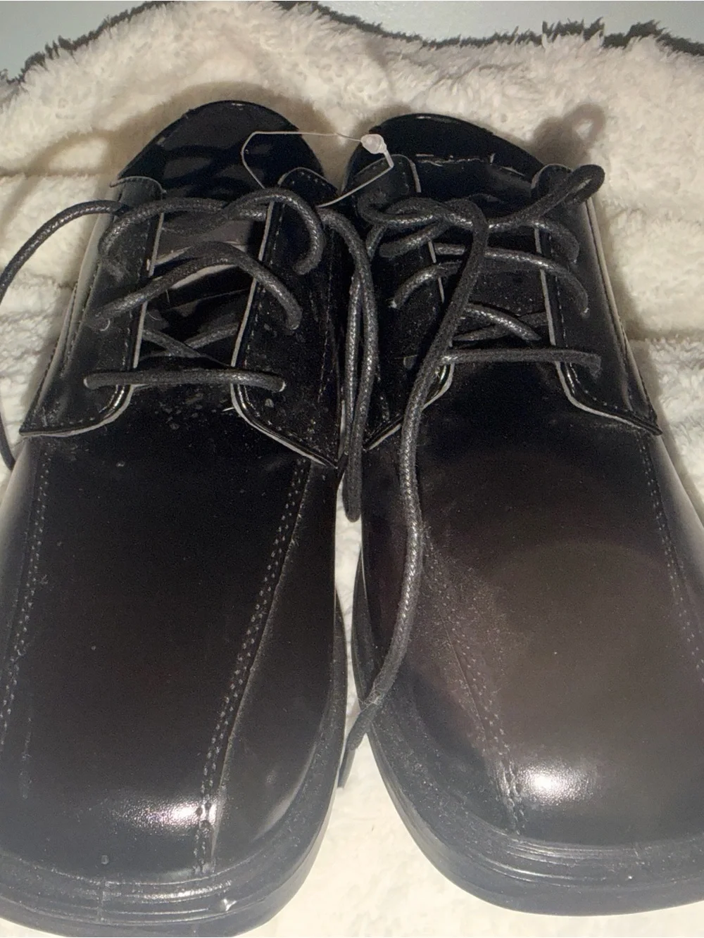 Deer Stags Black Boys' Lace-Up Dress Shoes